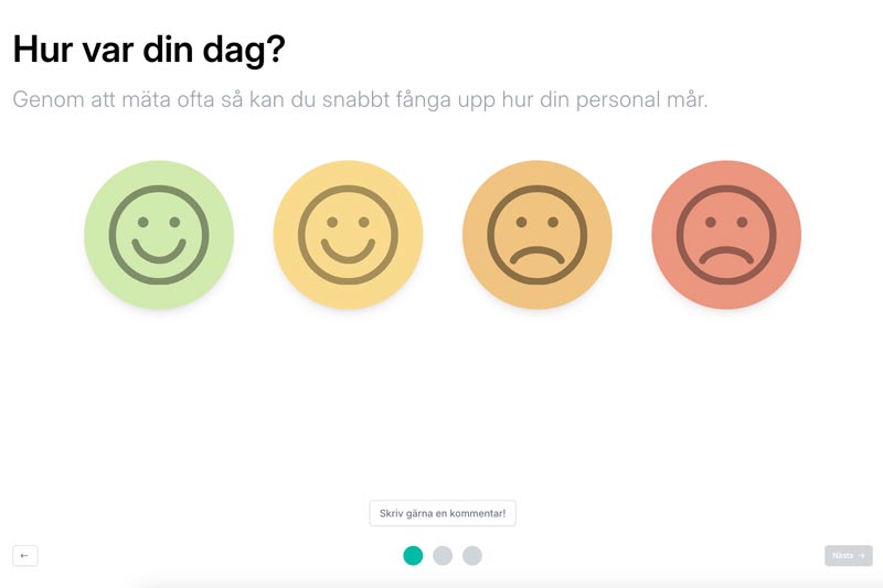 Printscreen från MoodMaps enkät